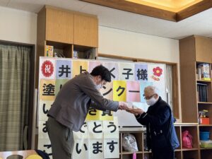 塗り絵コンクール　いきいき賞　授与式㊗